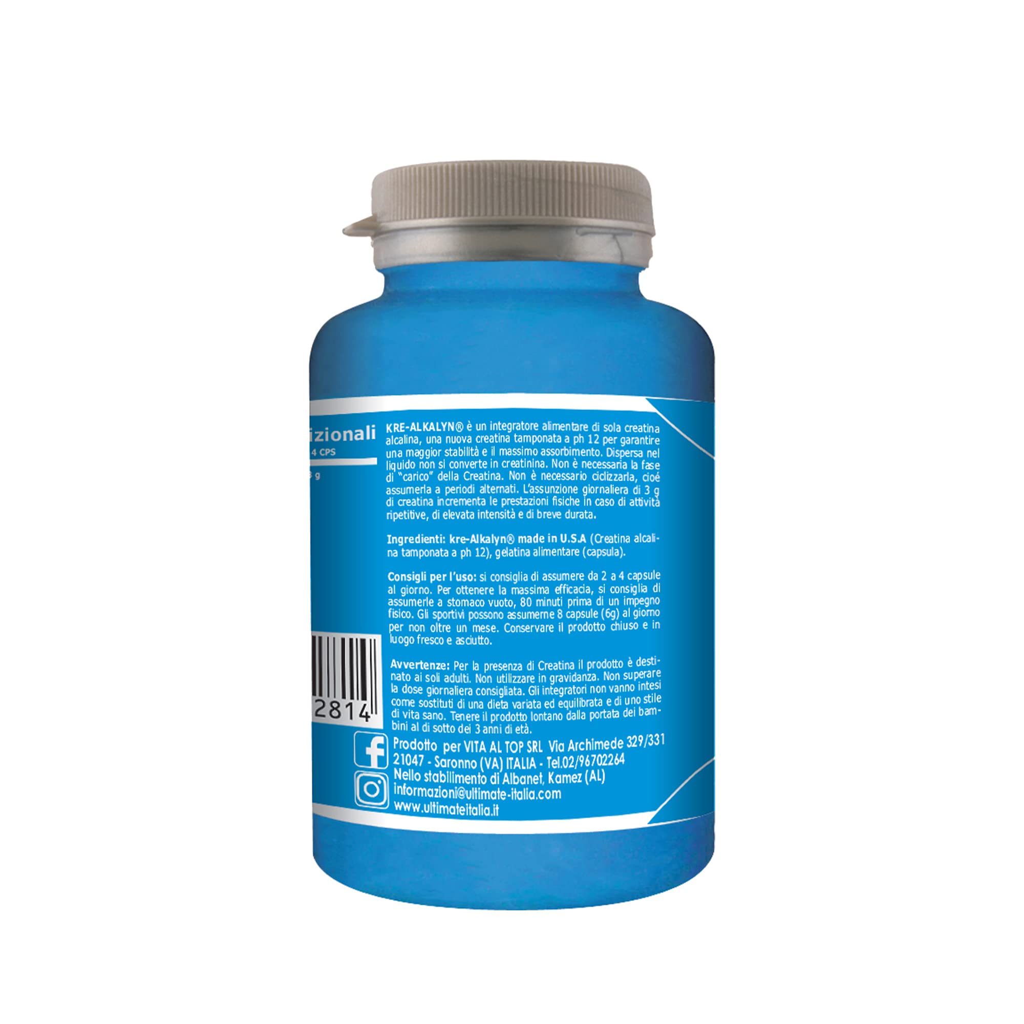 Ultimate Creatina Kre-Alkalyn creatina alcalina 120 capsule