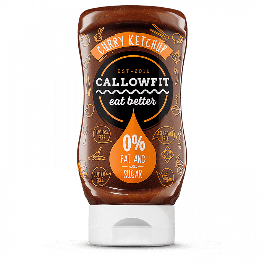 NEWTRITIONS Salse e Condimenti Callowfit Salsa Curry Ketchup 300 ml speziata