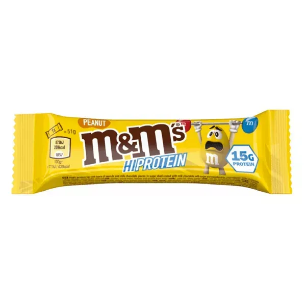 NEWTRITIONS Barrette m&m’s Arachidi Hi Protein Bars barretta 51 g