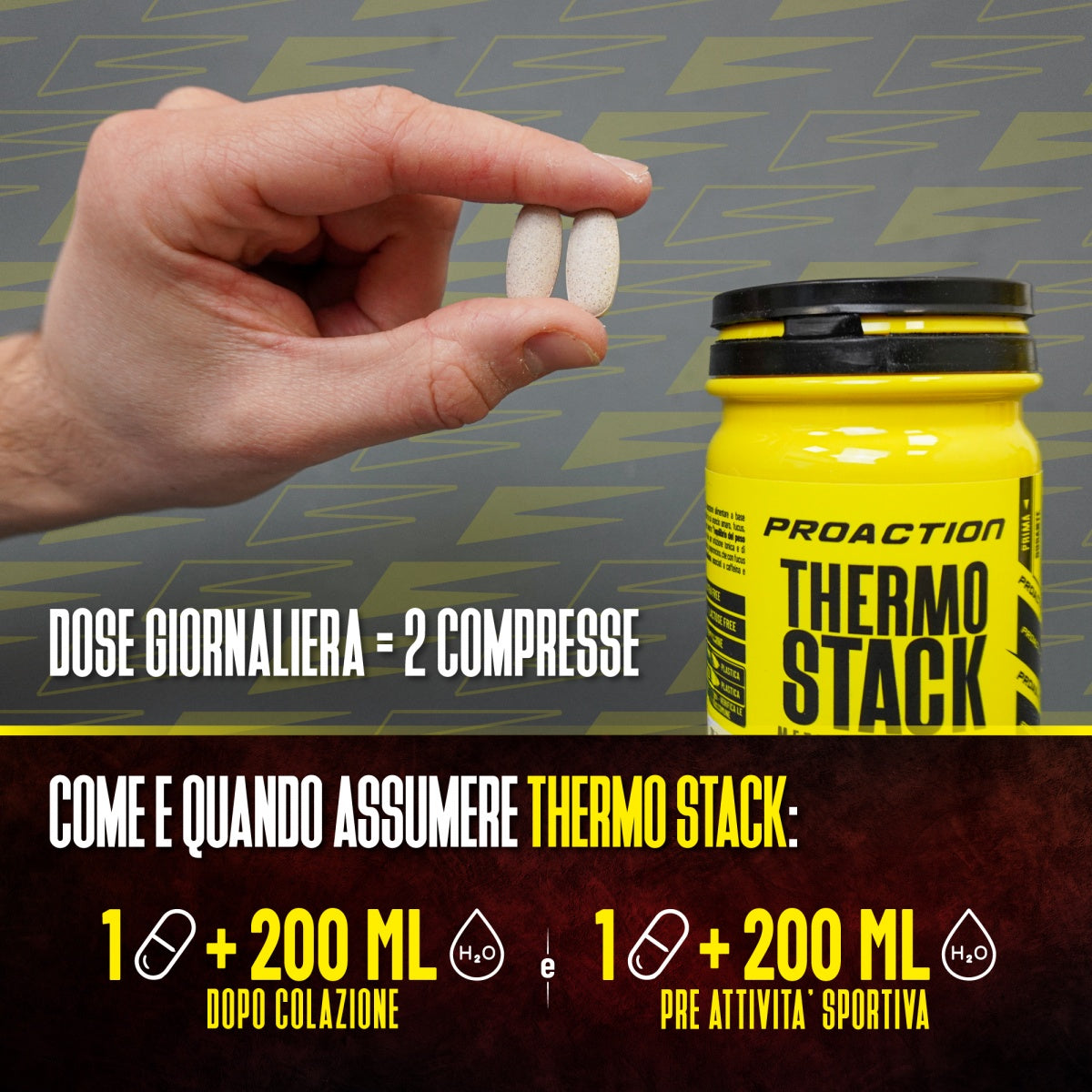 Wellness Dimagrimento THERMO STACK 90 CPR integratore 90 compresse con caffeina