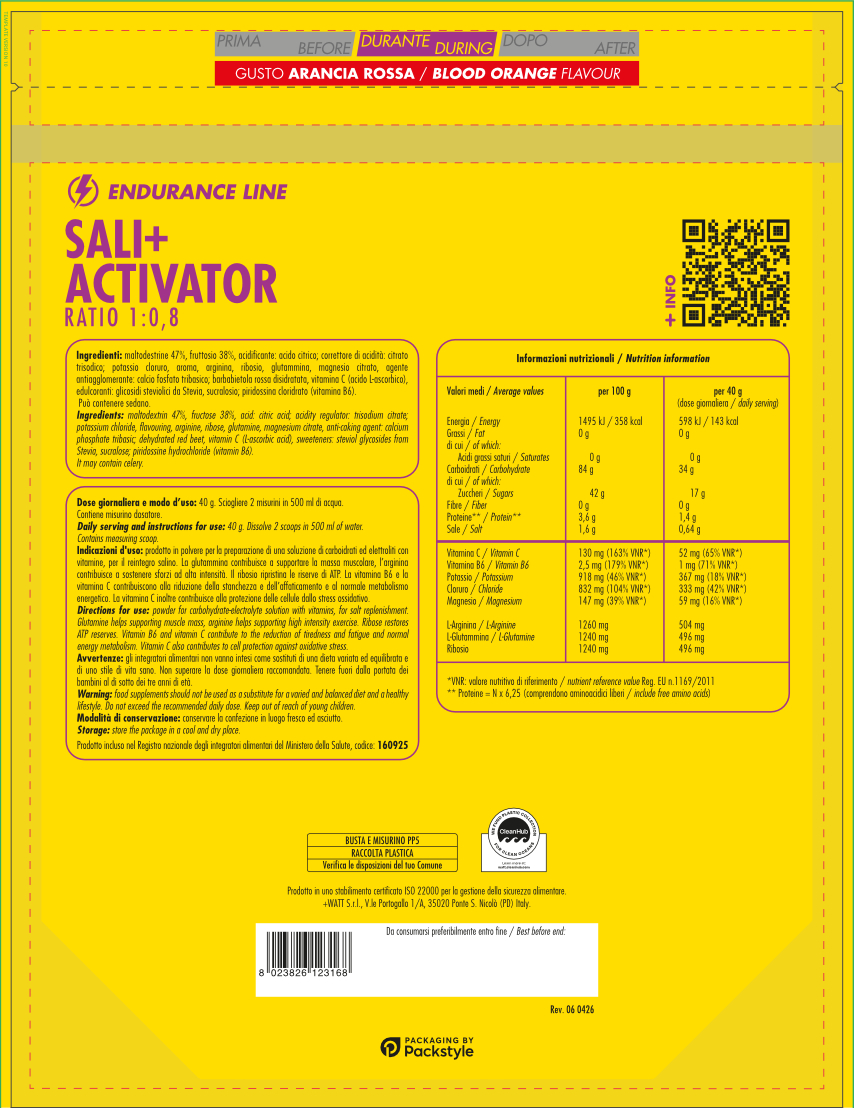 +Watt Endurance Line Sali+ Activator integratore elettroliti energia