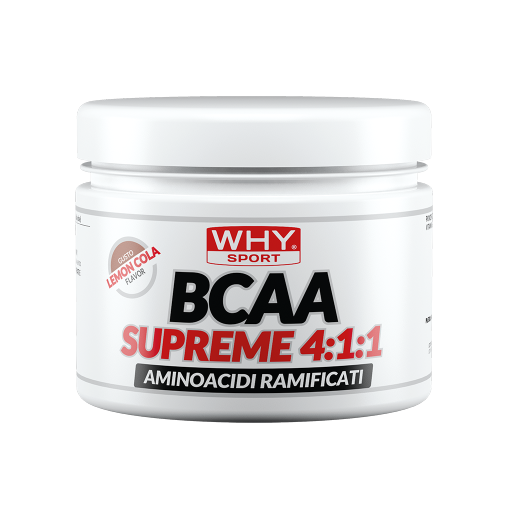 WHY SPORT Amminoacidi e creatina BCAA Supreme 4:1:1 BCAA lemon cola 210 g