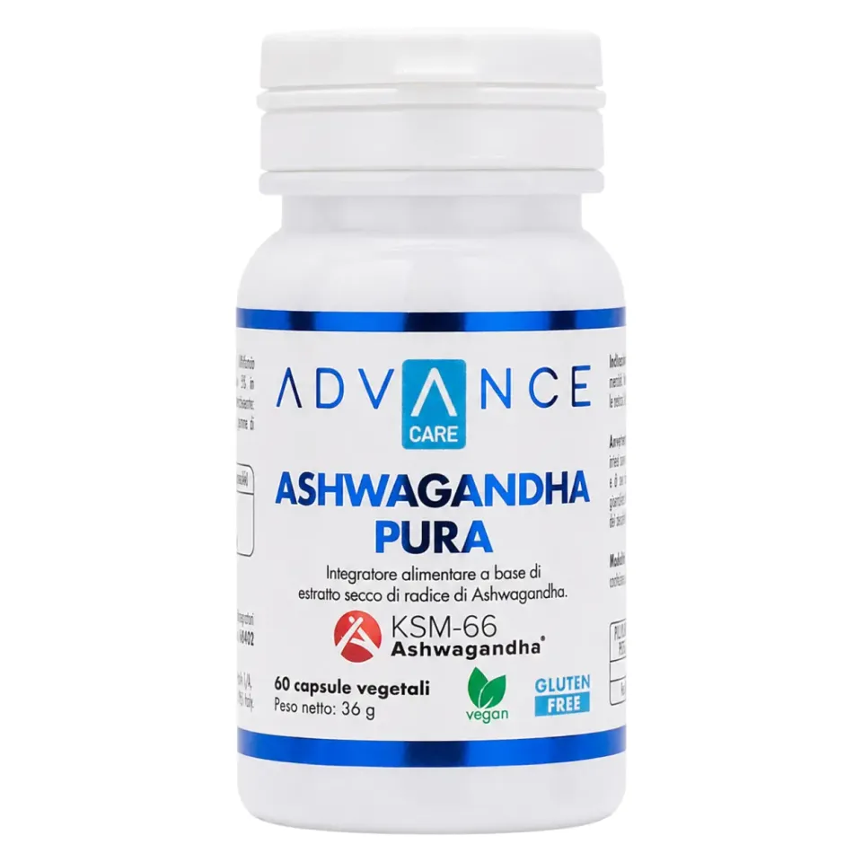 + WATT Advance Care Ashwagandha Pura integratore KSM-66® 5% withanolidi