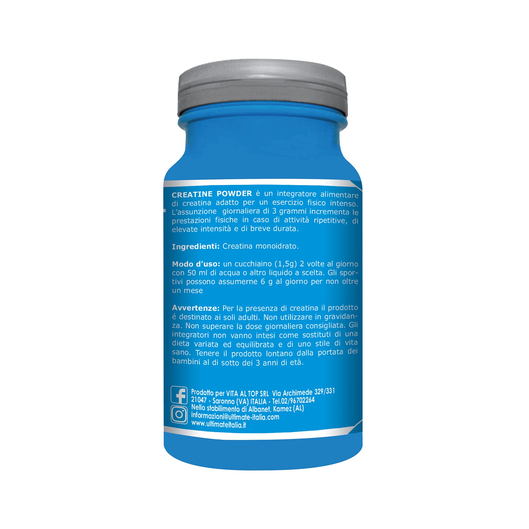 Ultimate Creatina 100% Creatina Monoidrato 150 g micronizzata