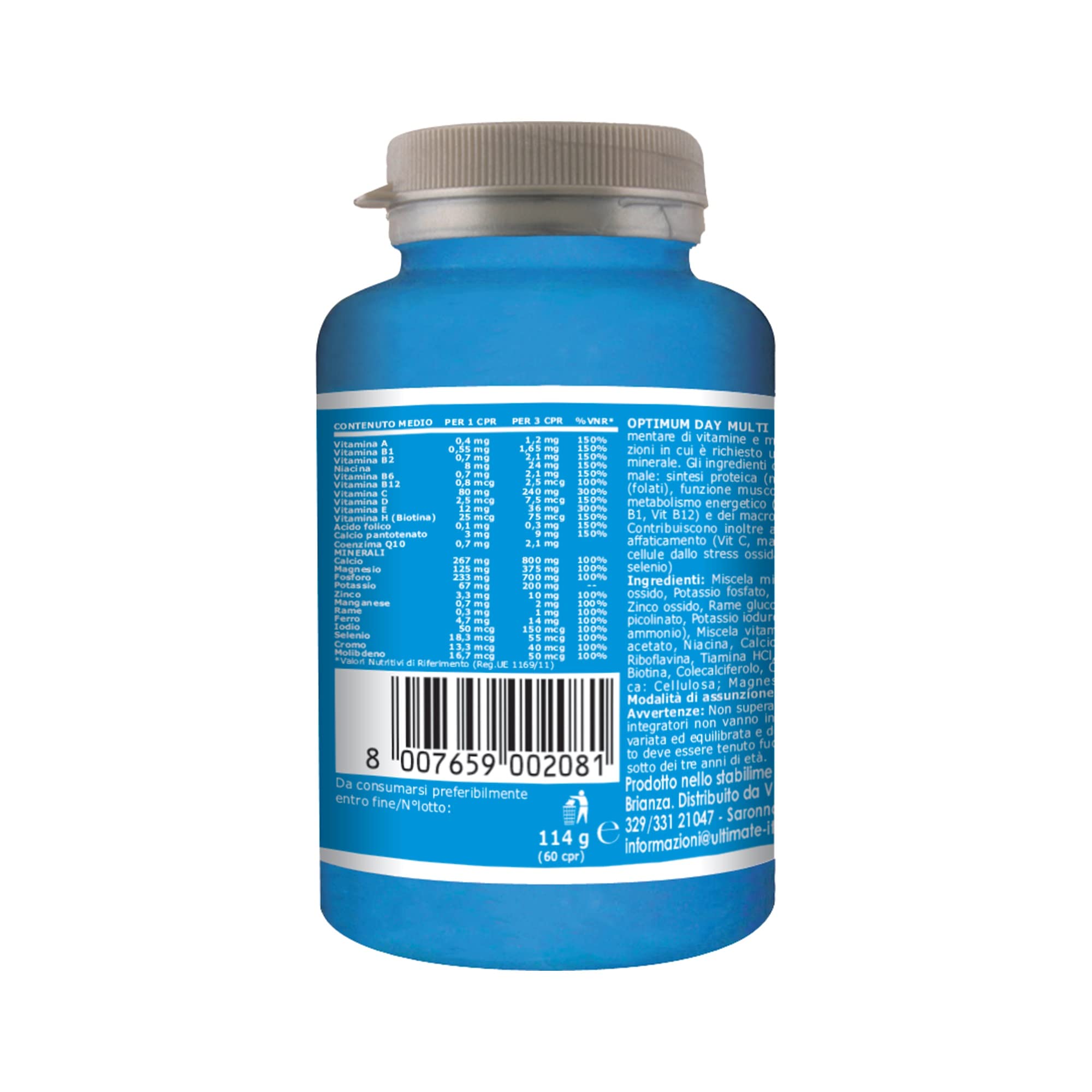 Ultimate Vitamine e minerali Optimum Day multivitaminico 60 compresse vegano
