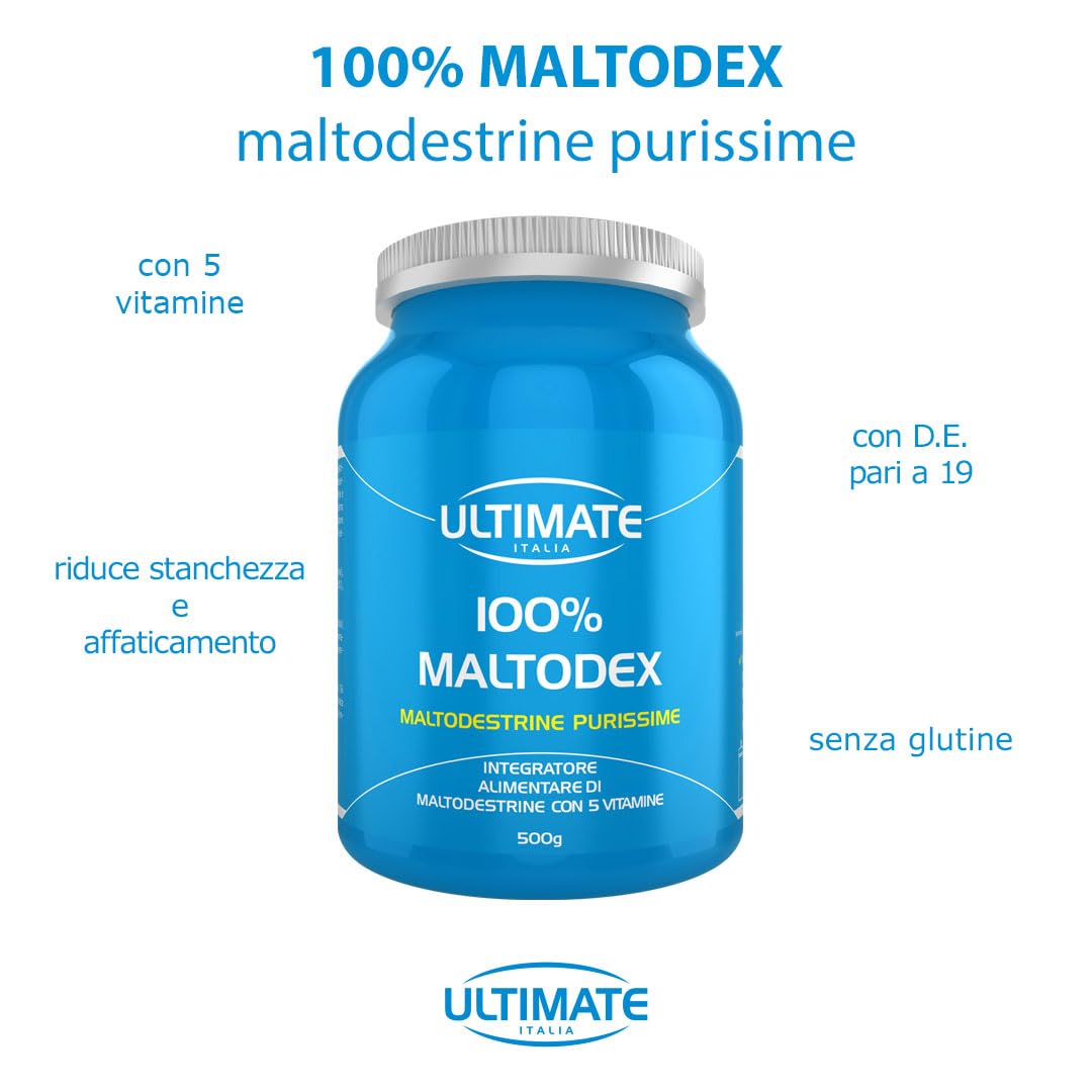 Ultimate Energetici 100% Maltodex maltodestrine 500 g energia