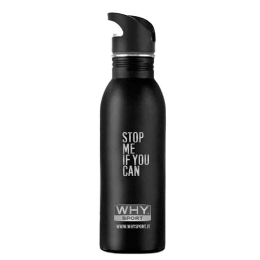 WHY SPORT Merchandising BORRACCIA ACCIAIO NERA borraccia 500 ml