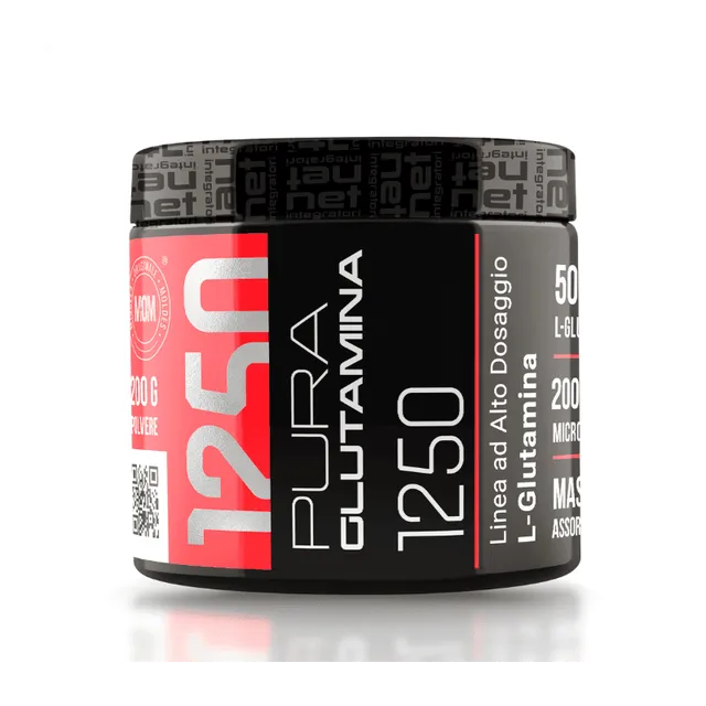 NEWTRITIONS Aminoacidi Pura Glutamine 1250 glutammina 200 g