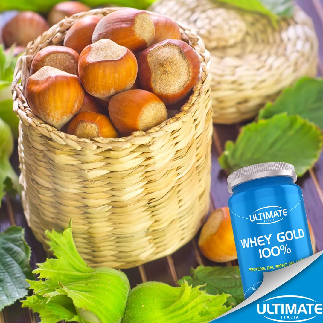 Ultimate Proteine Whey Gold 100% proteine gusto nocciola 750 g