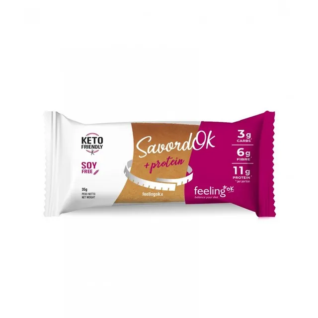 Wellness Food Keto Savordok+Protein snack 35 g nocciola proteico