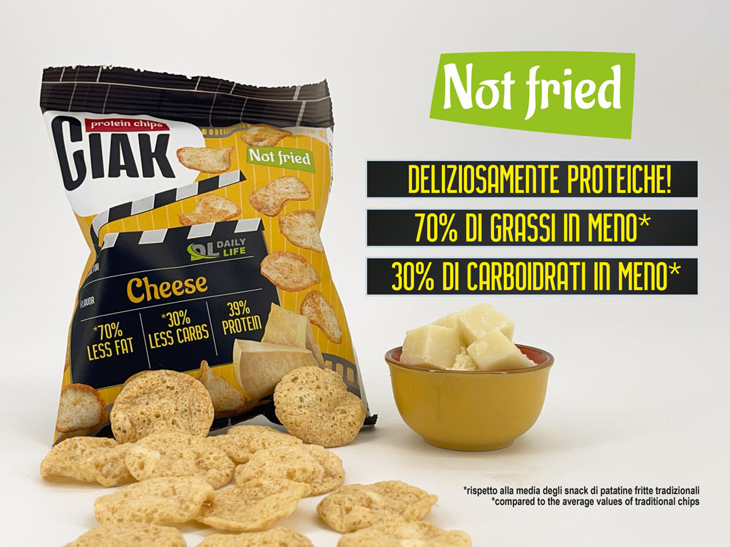Wellness Patatine Proteiche Ciak Protein Chips Cheese 30 g con proteine di pisello