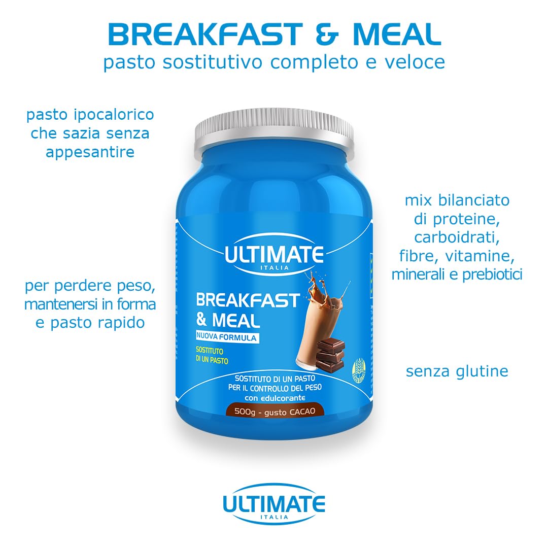 Ultimate Pasti sostitutivi Breakfast & Meal cacao 500 g per controllo del peso