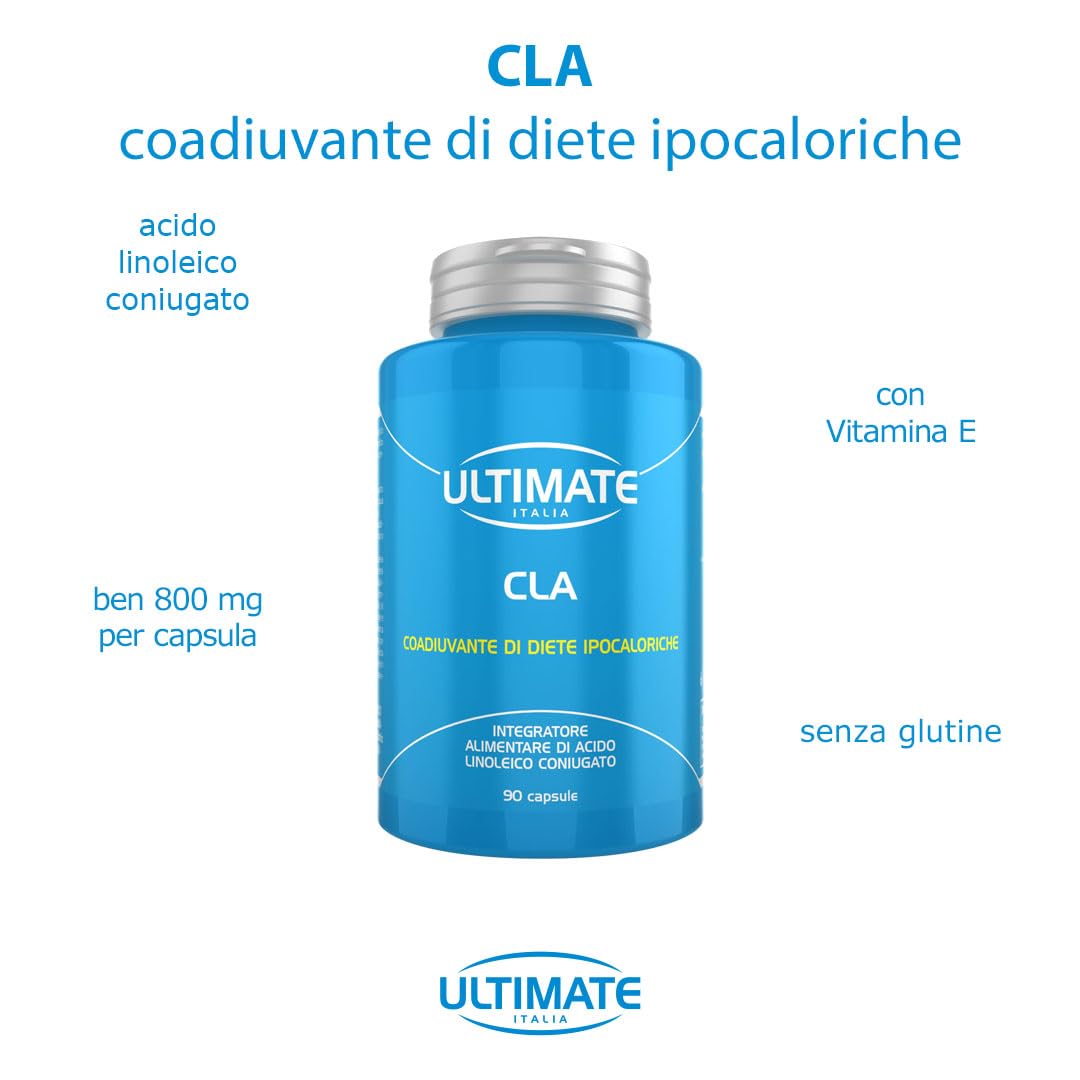 Ultimate Stimolatori CLA acido linoleico coniugato 90 capsule gelatinose