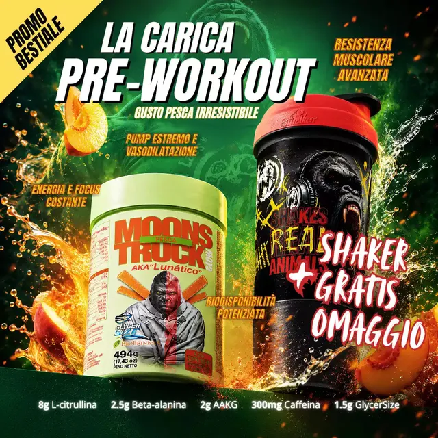 Zoomad KIT INTEGRATORI STARTER ENERGY KIT pre-workout con gusti e shaker