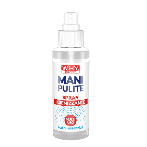 WHY SPORT Gel igienizzanti MANI PULITE® SPRAY 100 ml con oli essenziali