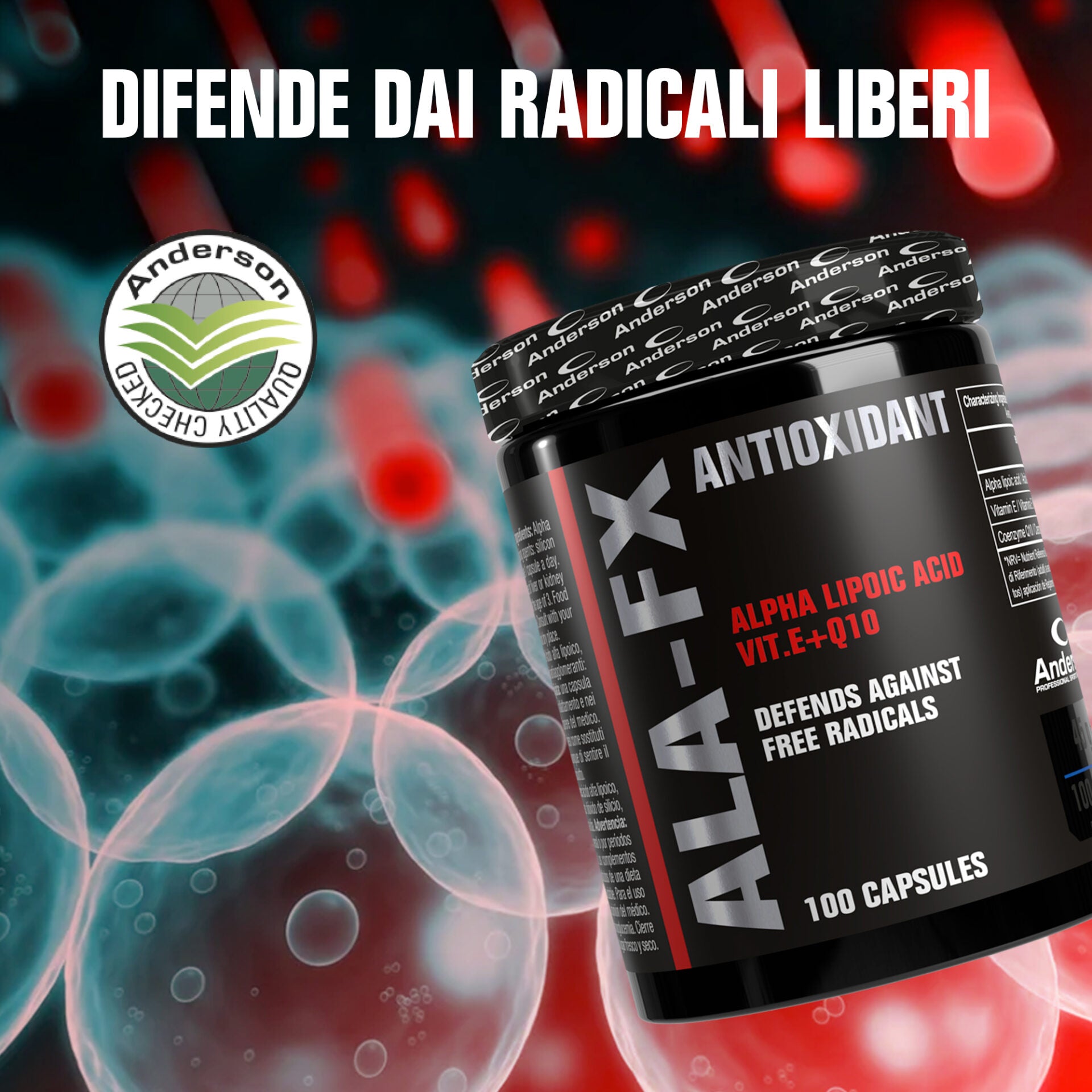 Wellness Amminoacidi Integratore Ala-fx 100 cpr compresse acido alfa lipoico
