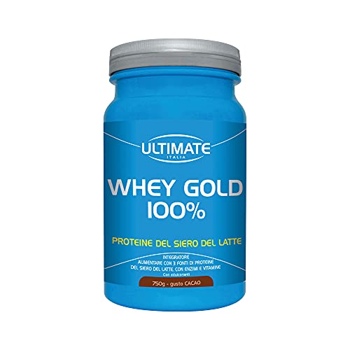 Ultimate Proteine Whey Gold 100% cacao proteine in polvere