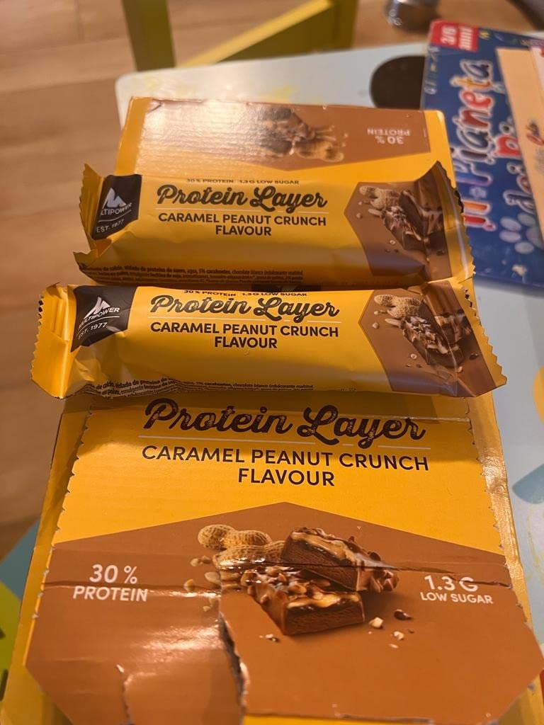 Multipower Protein Layer barretta proteica Peanut Crunch 18 x 50 g al caramello