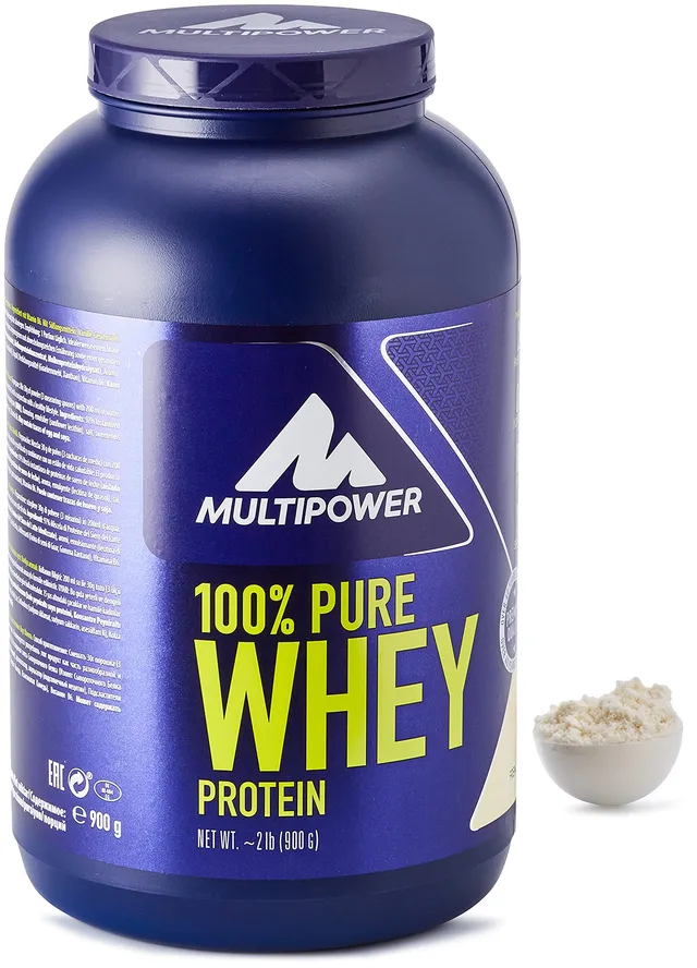 Multipower 100% Pure Whey Protein proteine vaniglia 900 g, 30 porzioni