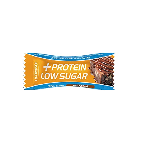 Ultimate Barrette barretta low sugar proteica brownie 15 x 20 g senza glutine