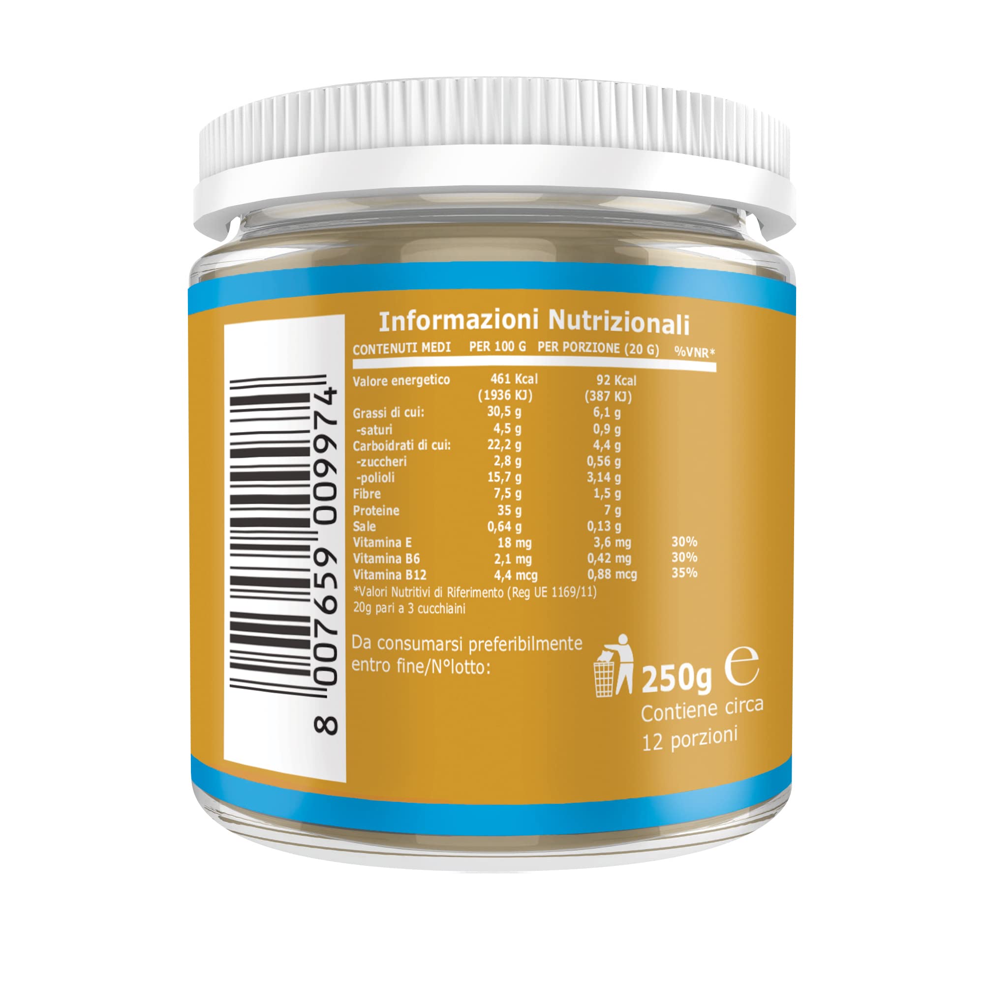 Ultimate Creme proteiche crema proteica arachidi 250 g 30% proteine