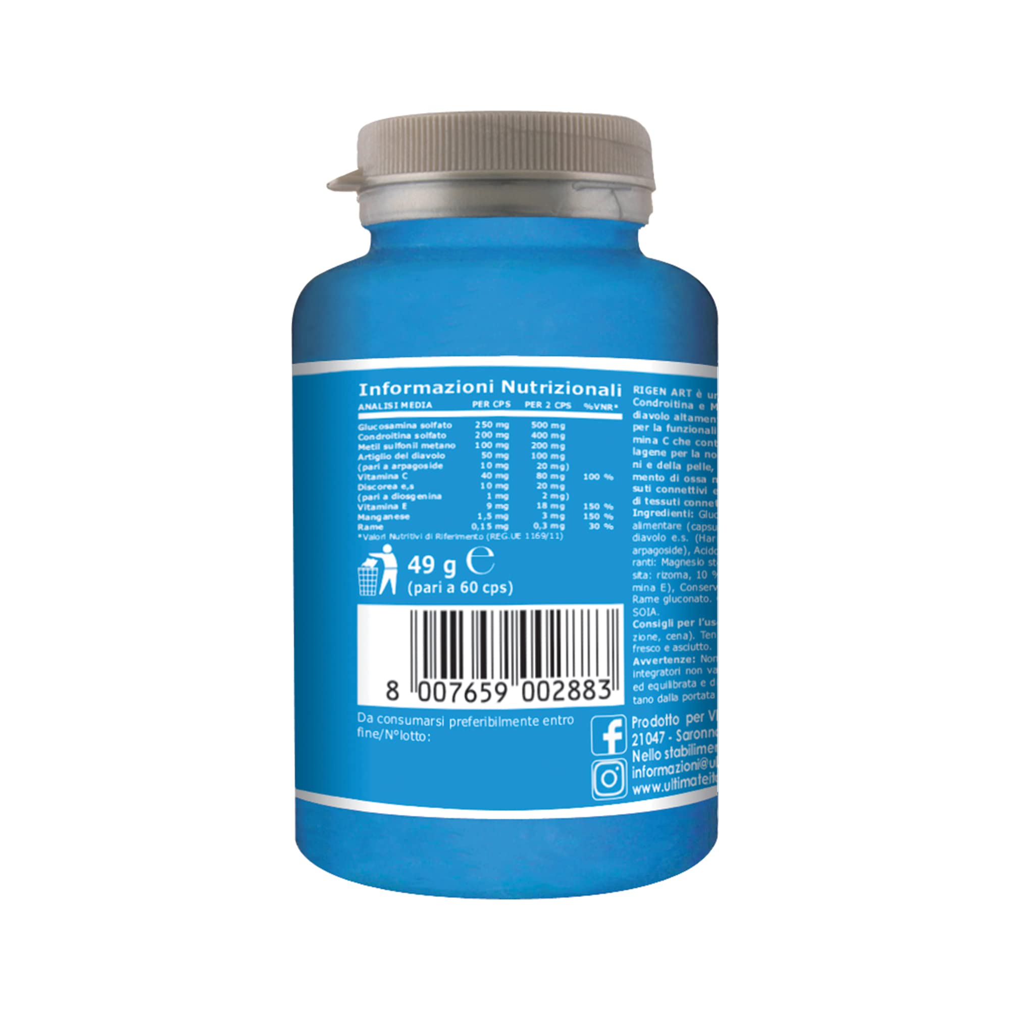 Ultimate Fitoterapici Rigen Art integratore per articolazioni 60 capsule