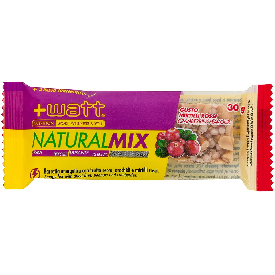 +Watt Endurance Line Natural Mix barretta energetica 30 g frutta secca