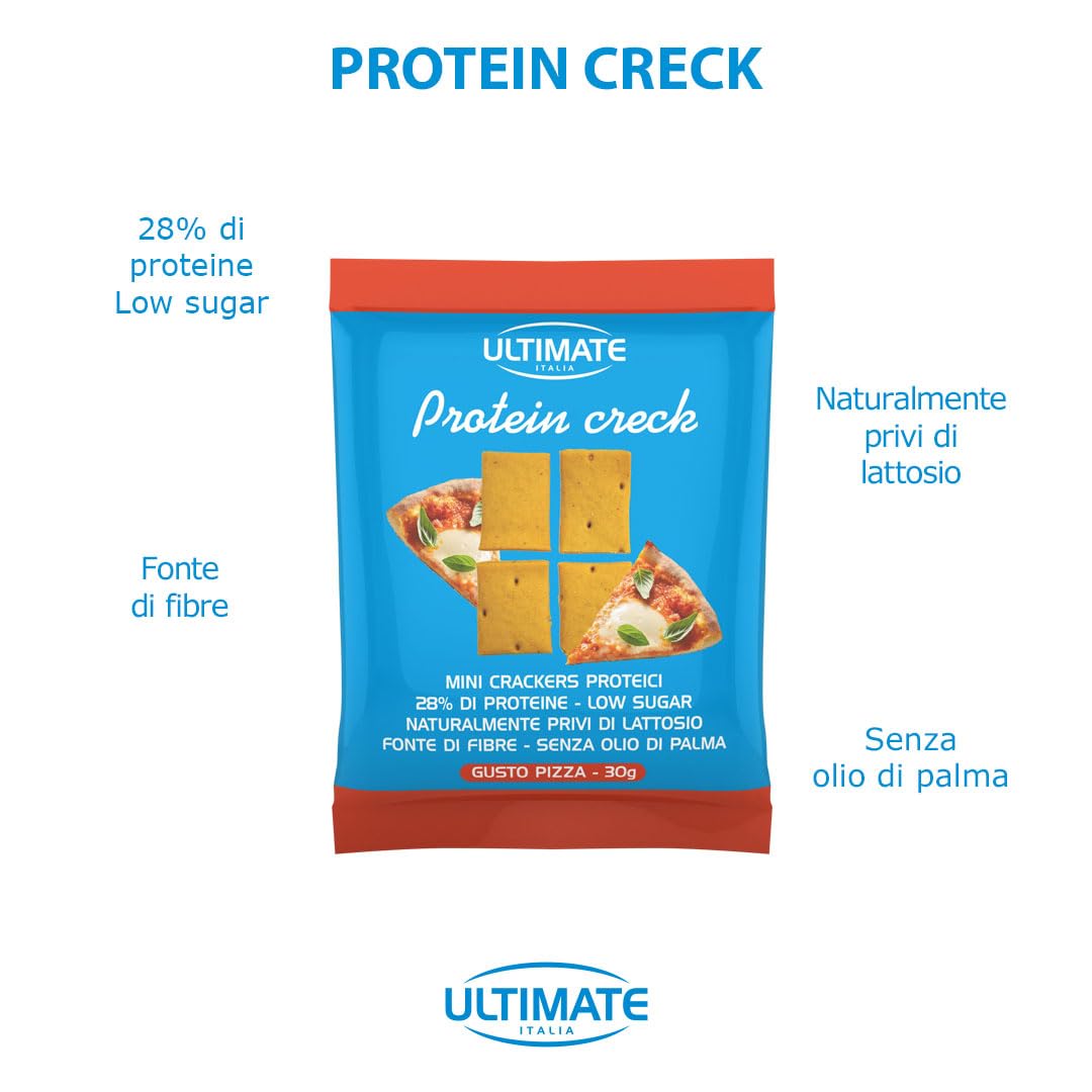 Ultimate Snack Protein Creck mini crackers proteici pizza 30 g 28% proteine