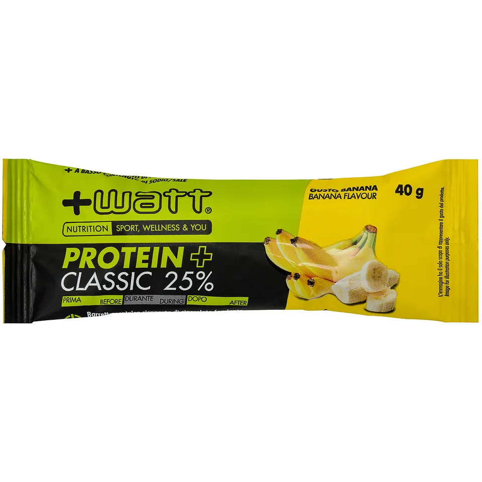 +WATT Power Line Protein+ Classic barretta proteica 40 g cioccolato fondente