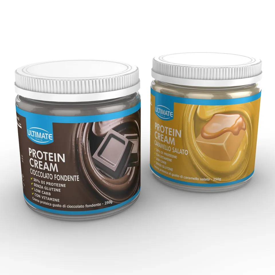 Ultimate Creme proteiche crema proteica fondente e caramello salato 2x250 g low carb