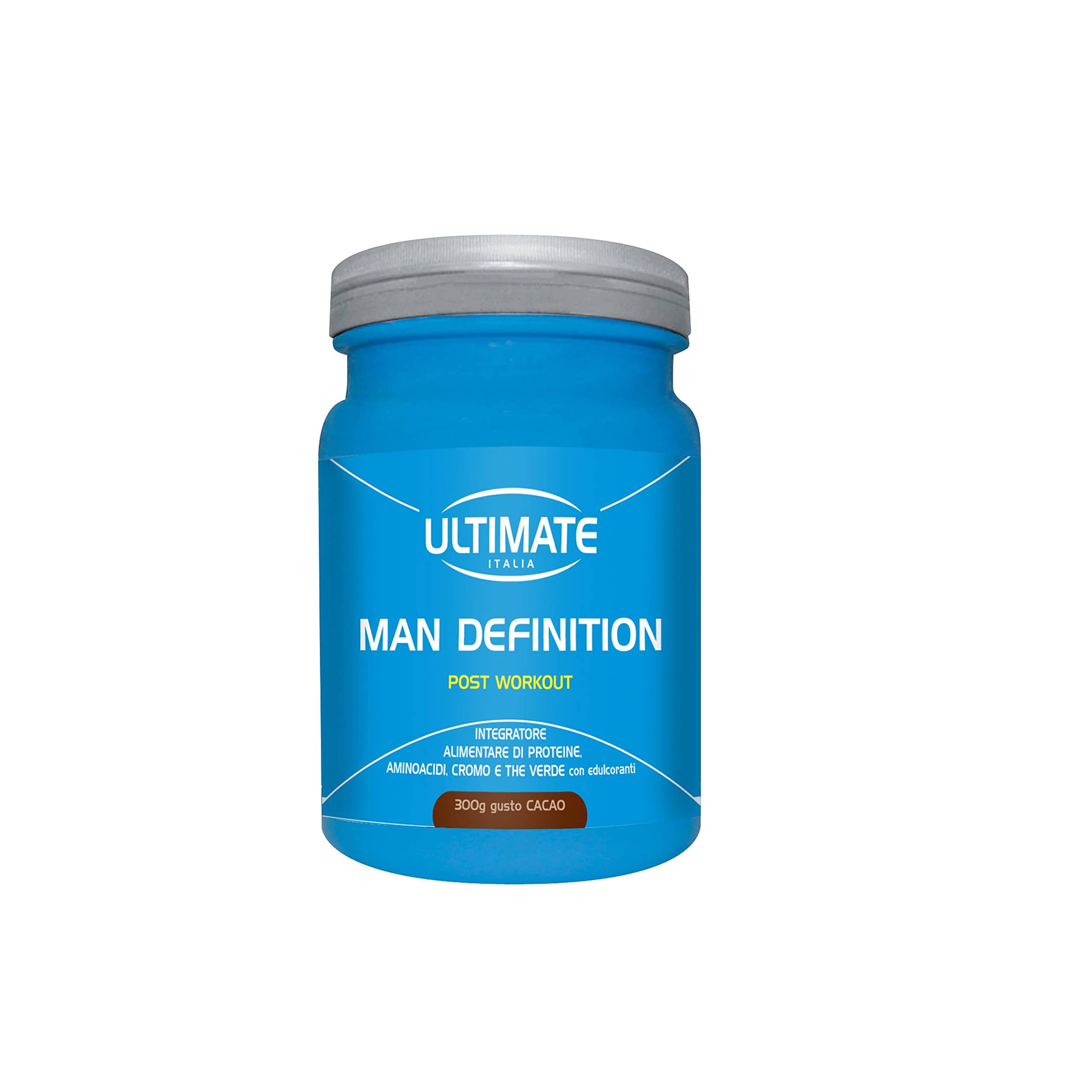 Ultimate Proteine Man Definition Post Workout cacao 300 g senza glutine