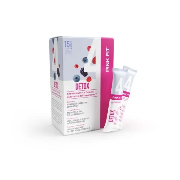 Wellness Dimagrimento Pink Fit Detox integratore in stick pack 15 x 10 g