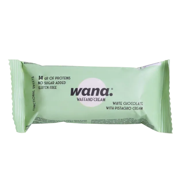 NEWTRITIONS Barrette Waffand’cream barretta cioccolato bianco e pistacchio 43 g