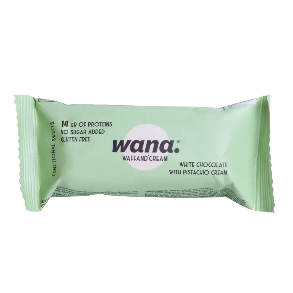 NEWTRITIONS Barrette Waffand’cream barretta cioccolato bianco e pistacchio 43 g