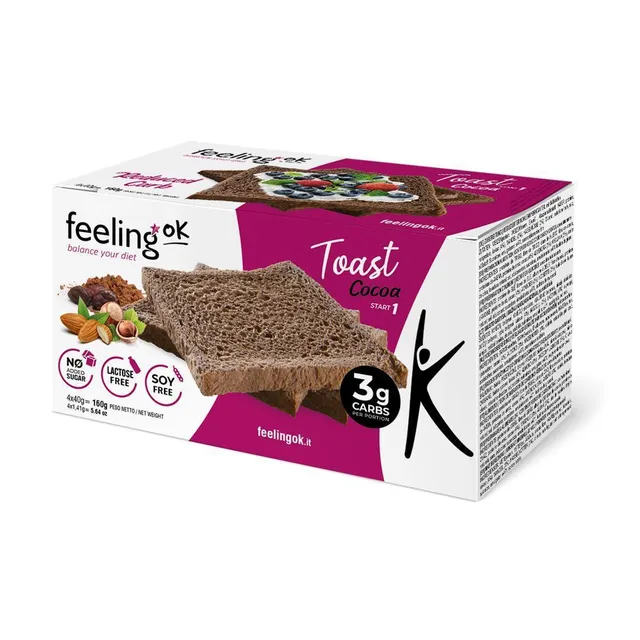 NEWTRITIONS Pane e prodotti da forno Toast Cocoa toast al cacao 160 g