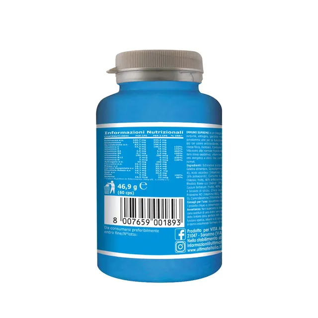 Ultimate Fitoterapici Immuno Supreme integratore 60 capsule senza glutine