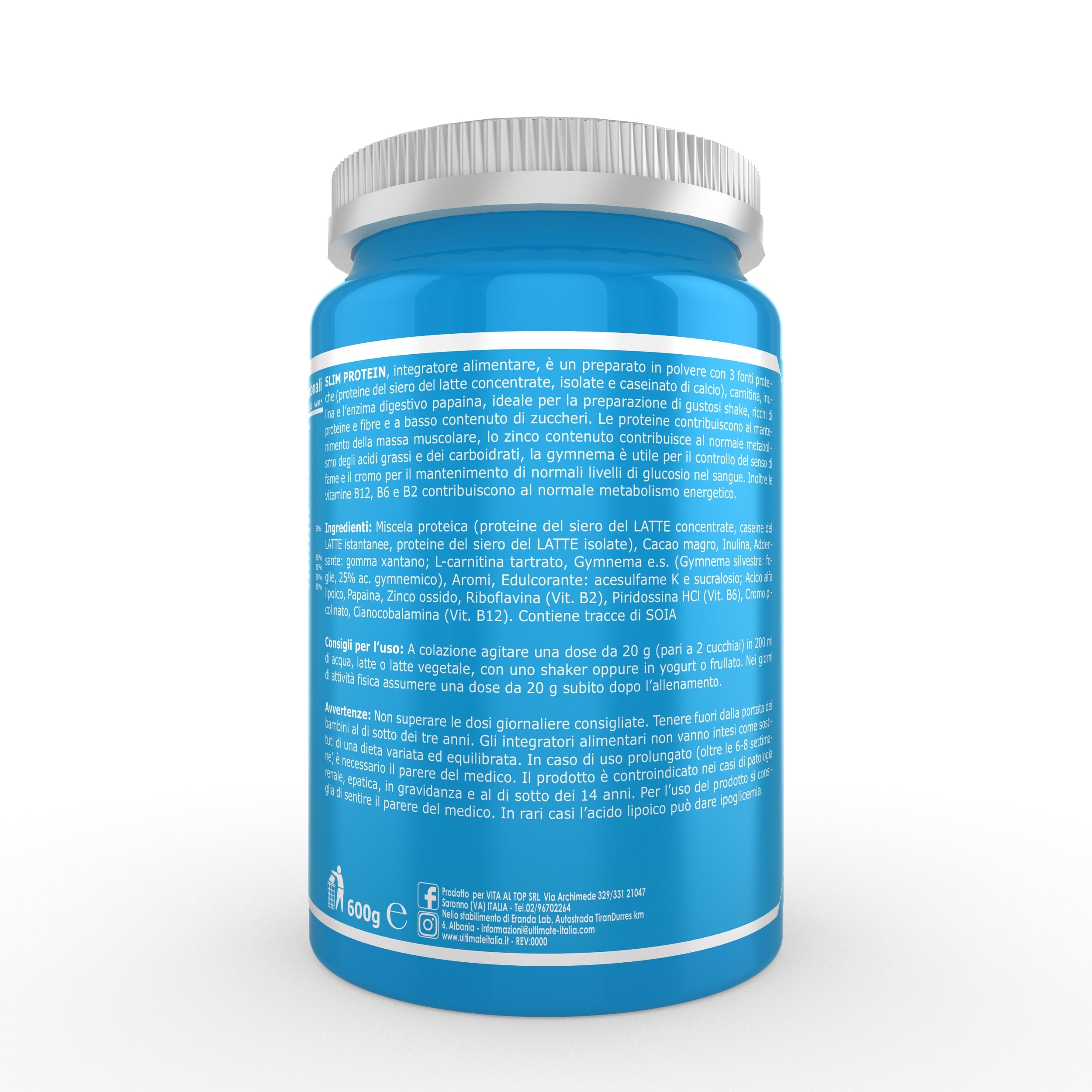 Ultimate Proteine Slim protein cacao 600 g controllo del peso