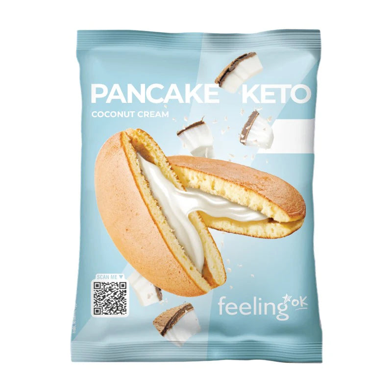 Wellness Food Keto Pancake Keto Coconut Cream pancake cocco 50 g, 4 g carboidrati