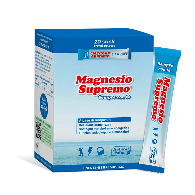 NEWTRITIONS Minerali Magnesio Supremo Sempre con te integratore 20 stick