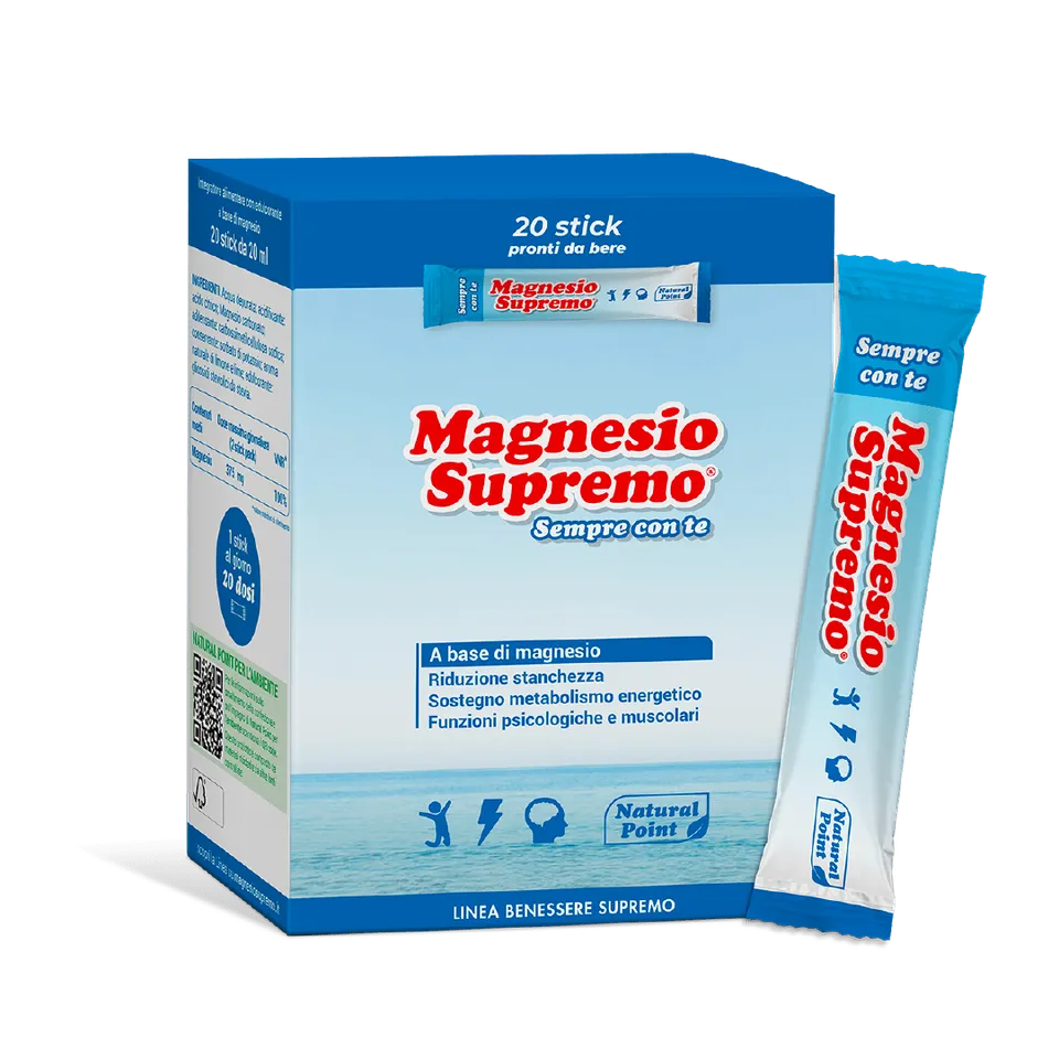NEWTRITIONS Minerali Magnesio Supremo Sempre con te integratore 20 stick