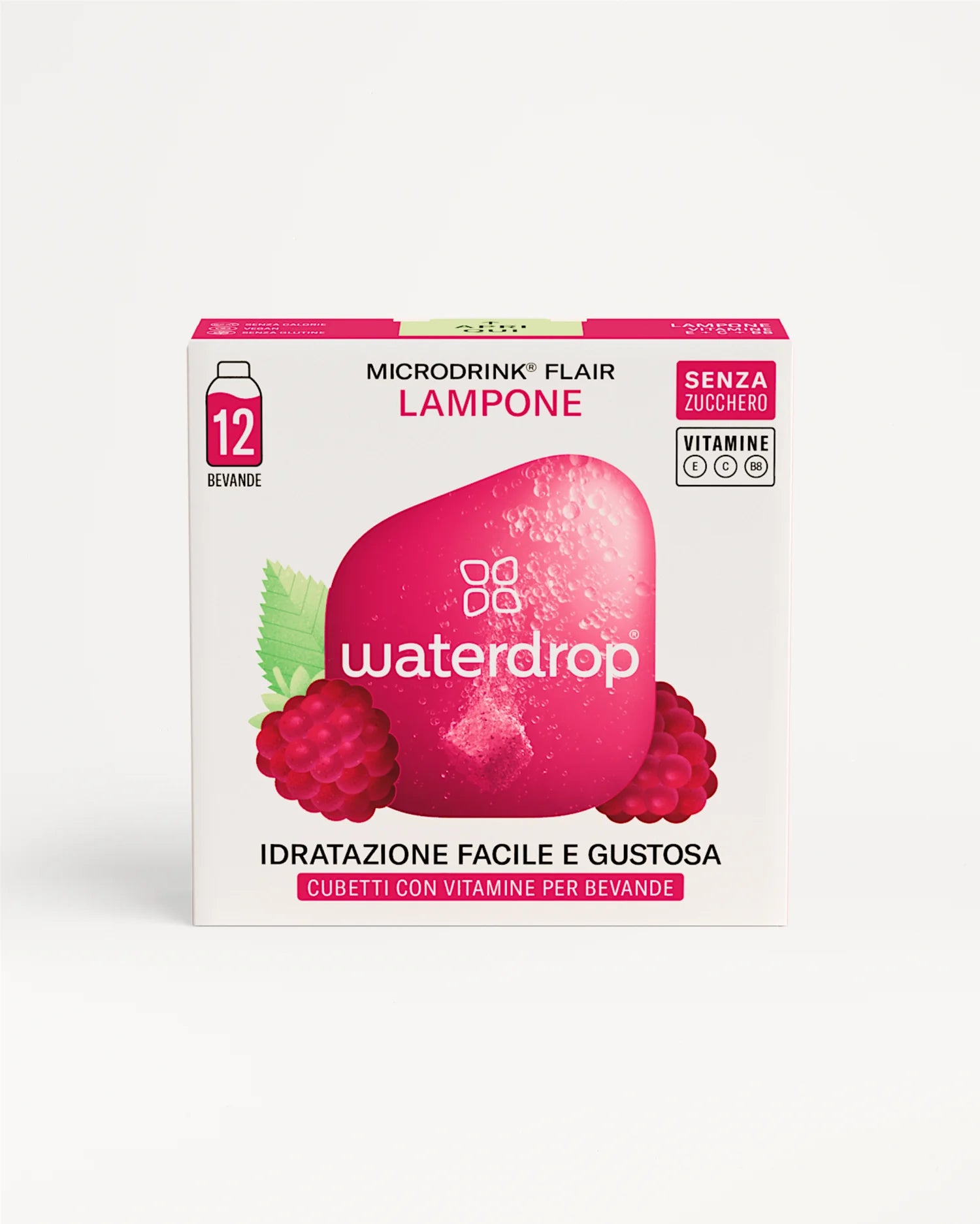 Wellness Drink Energetici Waterdrop Lampone cubetto effervescente vitamine