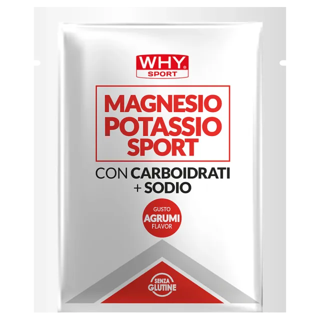 WHY SPORT Energetici MAGNESIO POTASSIO SPORT AGRUMI integratore bustina 20 g
