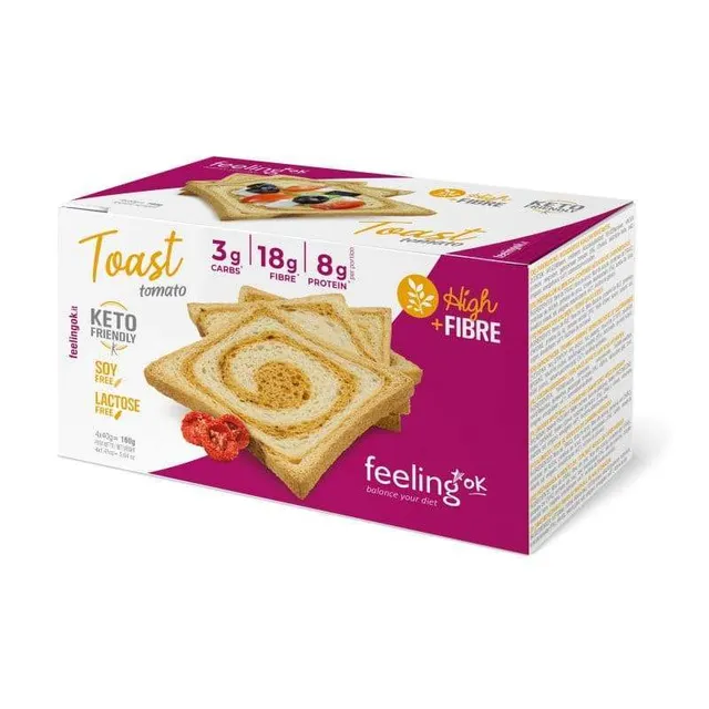 NEWTRITIONS Pane e prodotti da forno Toast Tomato+Fibre pane 160 g