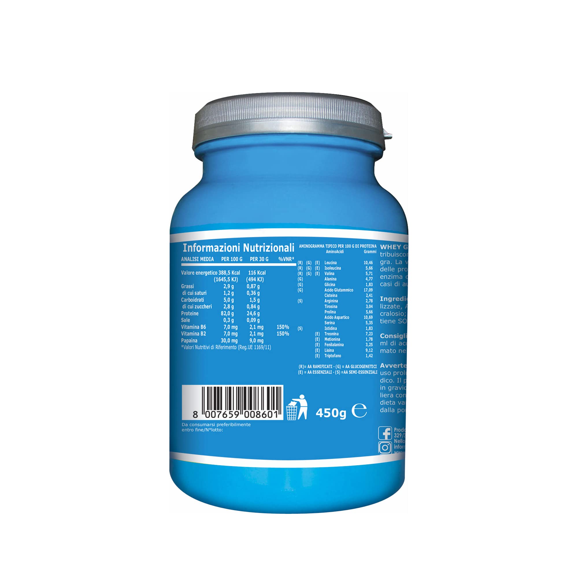 Ultimate Proteine Whey Gold 100% proteine gusto vaniglia