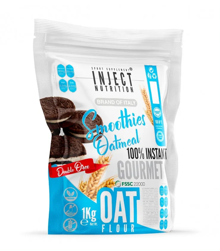 Wellness Farine e Fiocchi Farina di Avena Biscotto Nero farina 1 kg aromatizzata