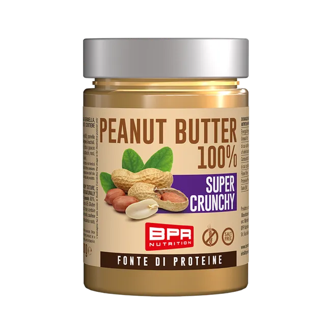 Wellness Burro D'Arachidi Peanut Butter 100% Super Crunchy pasta croccante