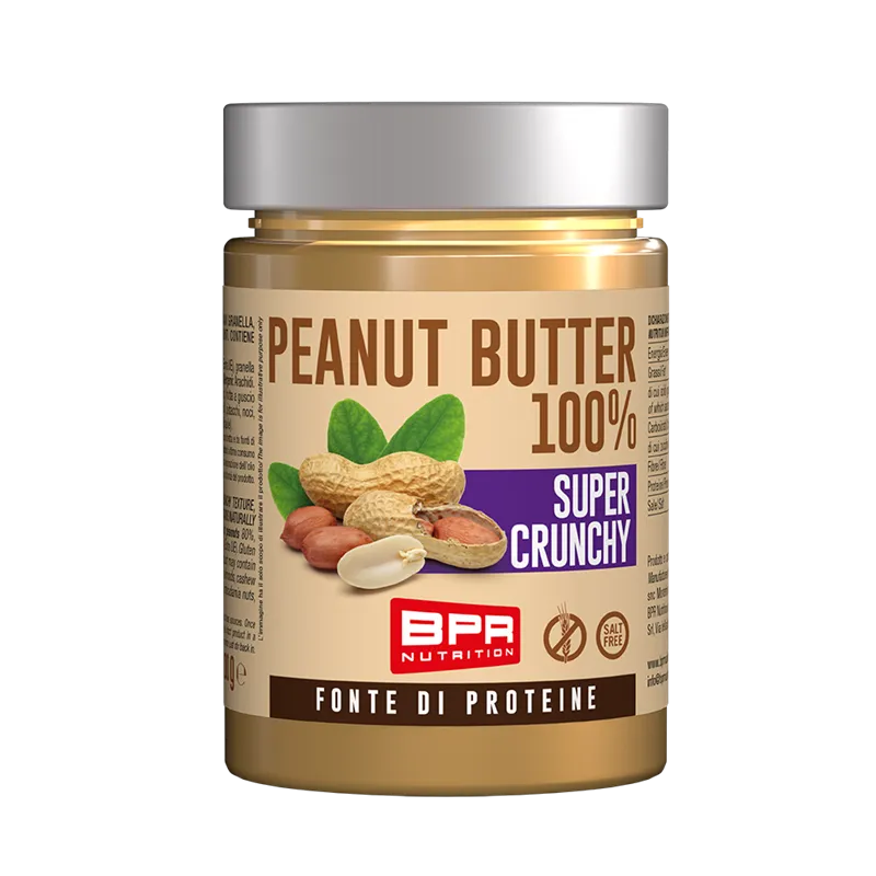 Wellness Burro D'Arachidi Peanut Butter 100% Super Crunchy pasta croccante