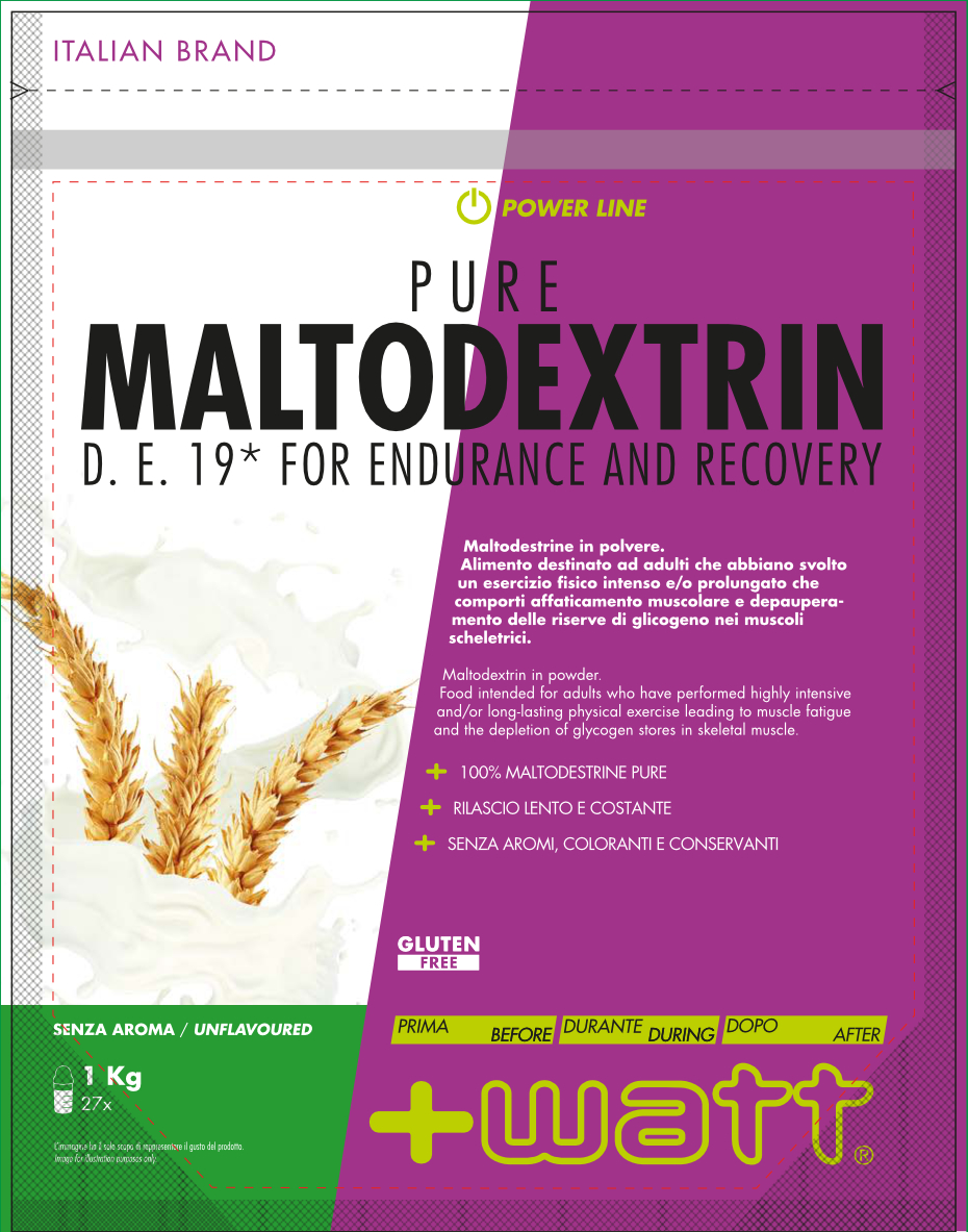 +Watt Power Line Pure Maltodextrin D.E. 19 maltodestrine