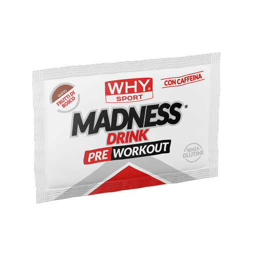 WHY SPORT Pre workout MADNESS DRINK FRUTTI DI BOSCO 7,3 g monodose