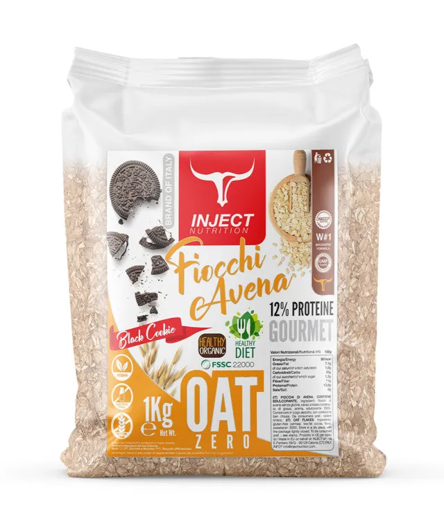 Wellness Farine e Fiocchi Fiocchi di Avena Oreo 1 kg senza glutine